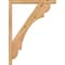 Ekena Millwork Olympic Block Smooth Bracket w/ Offset Brace, Western Red Cedar, 3 1/2"W x 22"D x 30"H BKT0402X22X30OLY05SWR - alternate 3